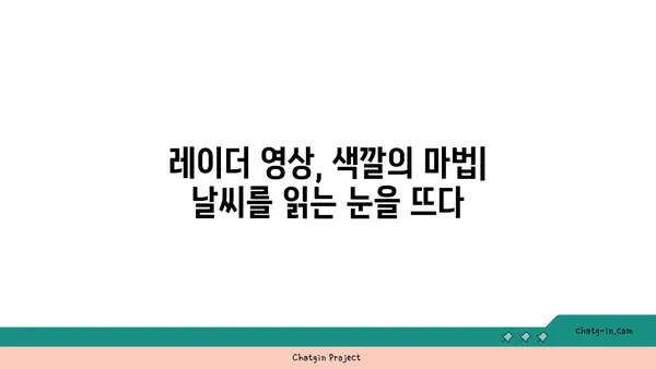 레이더 영상의 색깔이 말해주는 것| 비밀을 밝혀내는 컬러 코드 | 레이더 영상 해석, 레이더 컬러 맵, 기상 레이더