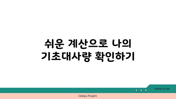 나의 기초대사량 계산 & 증진 방법| 체중 감량, 건강 관리의 시작 | 기초대사량 계산, 기초대사량 높이기, 체중 감량, 건강 관리