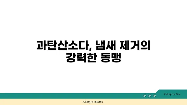 과탄산소다| 냄새 제거의 강력한 동맹 | 냄새 제거 효과 & 활용법, 주의사항