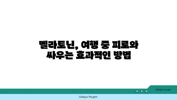 멜라토닌과 제트랙| 세계 여행 후 빠른 회복을 위한 솔루션 | 여행, 시차 적응, 건강 팁