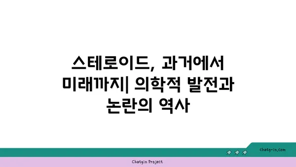 스테로이드, 과거에서 미래까지| 의학적 발전과 논란의 역사 | 스테로이드, 약물, 의학, 역사, 진화, 호르몬