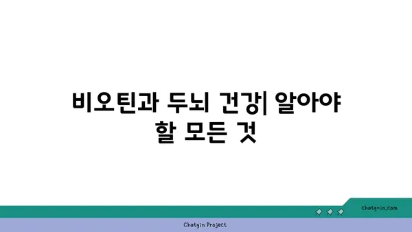 비오틴이 두뇌 건강에 미치는 영향| 효과와 주의사항 | 두뇌 기능 개선, 기억력 향상, 비오틴 부족, 건강 정보