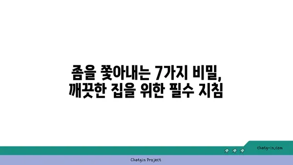 깨끗한 집의 비밀| 좀을 쫓아내는 7가지 기술 | 벌레퇴치, 집 청소, 살균, 곰팡이 제거