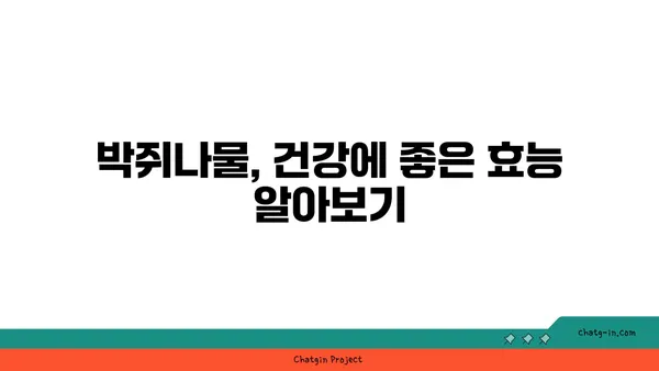 박쥐나물의 효능과 부작용 | 섭취 시 주의 사항 | 약초, 민간요법, 건강