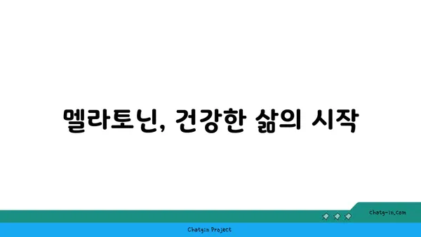 숙면의 비밀, 멜라토닌의 힘을 깨우다| 숙면을 위한 멜라토닌 가이드 | 멜라토닌, 수면 장애, 숙면, 건강