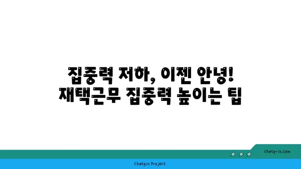 코로나19 재택 근무 생존 가이드| 집에서 효율적인 업무 환경 구축하기 | 재택근무, 업무 효율, 집중력, 생산성, 팁