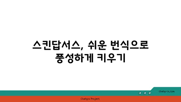 스킨답서스 키우기 완벽 가이드 |  실내 식물, 관리법, 번식, 종류