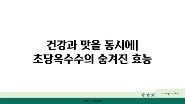 초당옥수수의 놀라운 변신| 요리부터 의약품까지 | 초당옥수수 활용법, 효능, 레시피