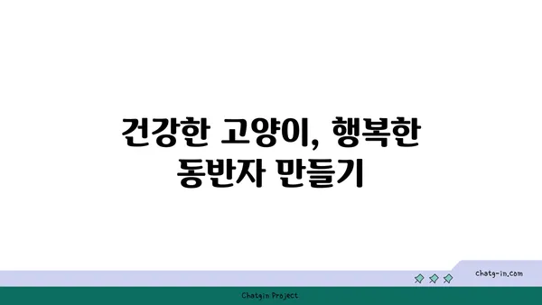 고양이와 행복하게 살아가는 10가지 필수 관리법 | 고양이 키우기, 고양이 관리, 반려묘 팁