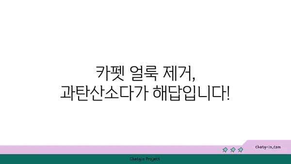 과탄산소다로 카펫 얼룩 제거하는 꿀팁| 효과적인 처리 방법 | 카펫 청소, 얼룩 제거, 천연 세제