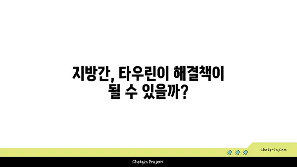 타우린이 지방간 관리에 미치는 영향| 효과적인 활용법과 주의 사항 | 지방간, 간 건강, 타우린, 건강 기능성