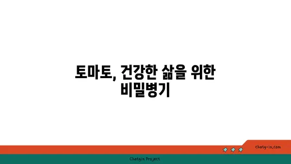 토마토의 놀라운 영양학| 건강한 하루를 위한 필수 영양소 | 건강, 비타민, 항산화제, 면역력, 다이어트