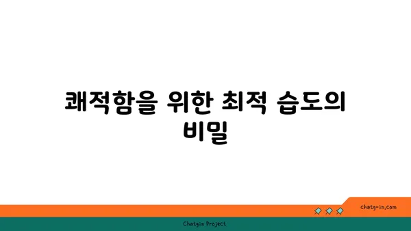 편안함의 온실| 최적 상대습도가 인간에게 미치는 영향 | 쾌적함, 건강, 습도 관리, 실내 환경