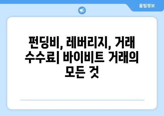 바이비트 고객센터| 펀딩비, 레버리지, KYC 신원 인증 완벽 가이드 | 바이비트, 거래 수수료, 계정 인증, 레버리지 거래