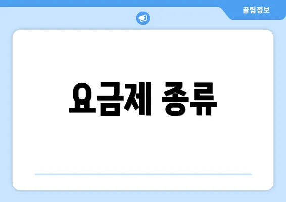 요금제 종류