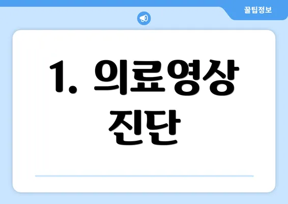 1. 의료영상 진단