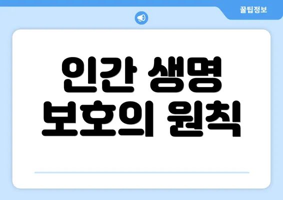 인간 생명 보호의 원칙