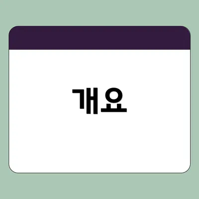 개요