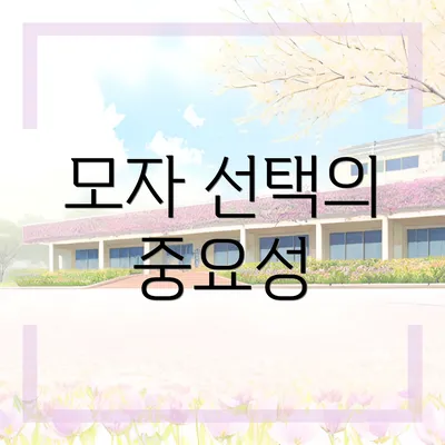 모자 선택의 중요성