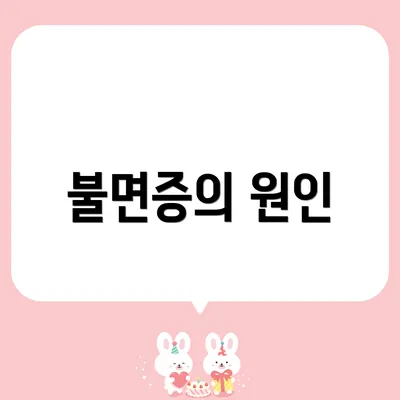 불면증의 원인
