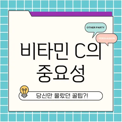 비타민 C의 중요성