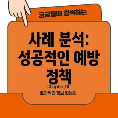 사례 분석: 성공적인 예방 정책