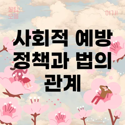 사회적 예방 정책과 법의 관계