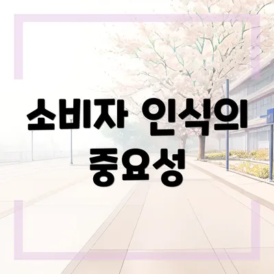 소비자 인식의 중요성