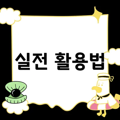 실전 활용법