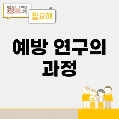 예방 연구의 과정