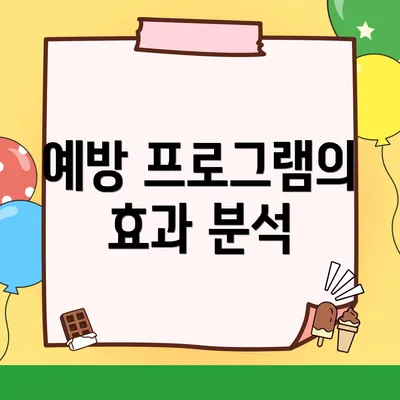 예방 프로그램의 효과 분석