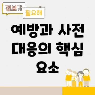 예방과 사전 대응의 핵심 요소
