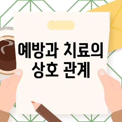 예방과 치료의 상호 관계