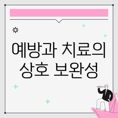 예방과 치료의 상호 보완성