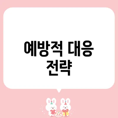 예방적 대응 전략