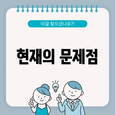 현재의 문제점