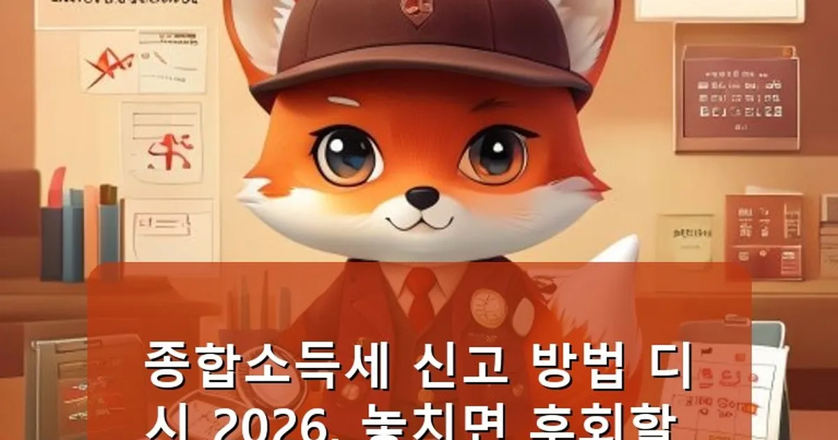 종합소득세 신고 방법 디시 - whcksdid.kr 캐릭터