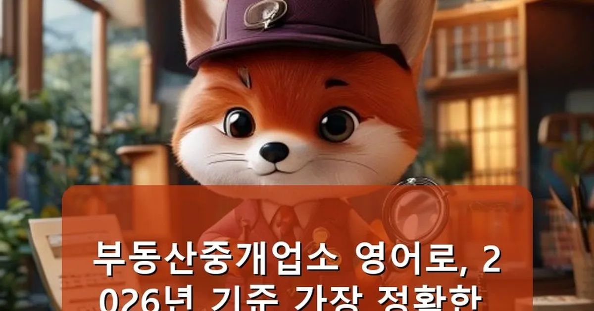 부동산중개업소 영어로 - whcksdid.kr 캐릭터