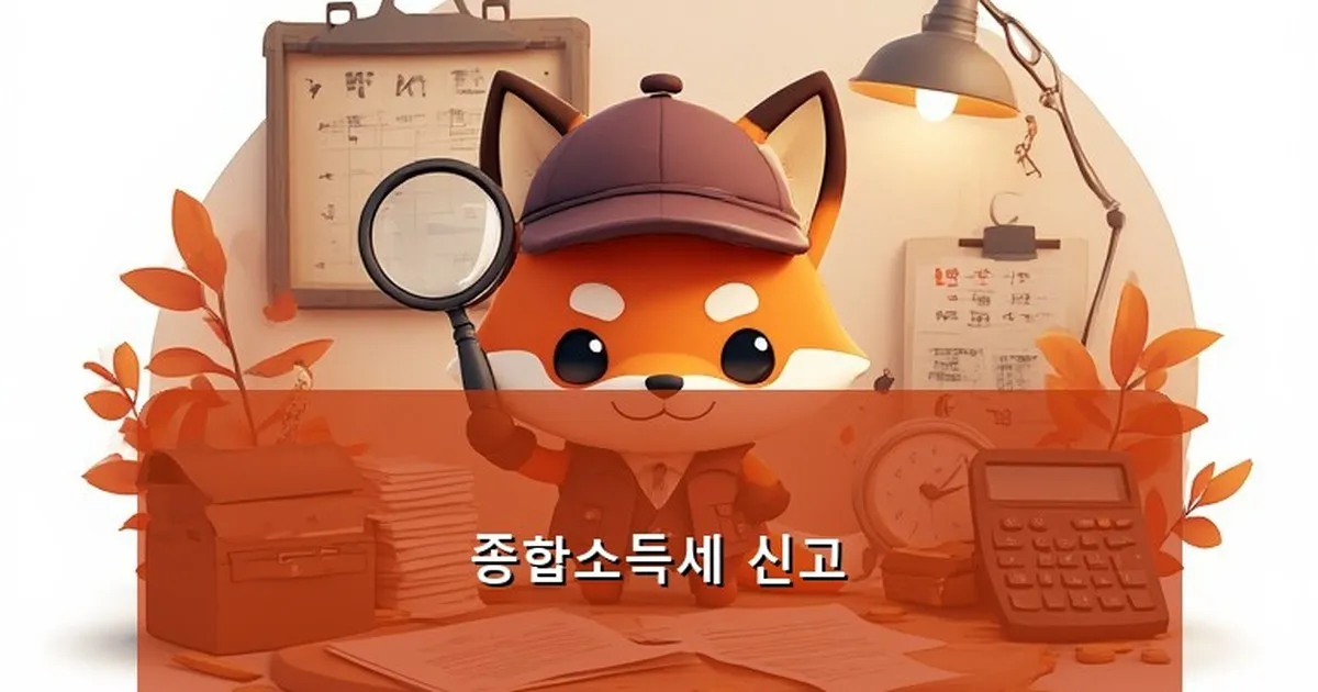 종합소득세 신고 - whcksdid.kr 캐릭터