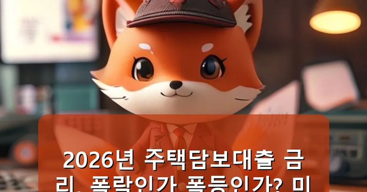 주택담보대출 금리 - whcksdid.kr 캐릭터