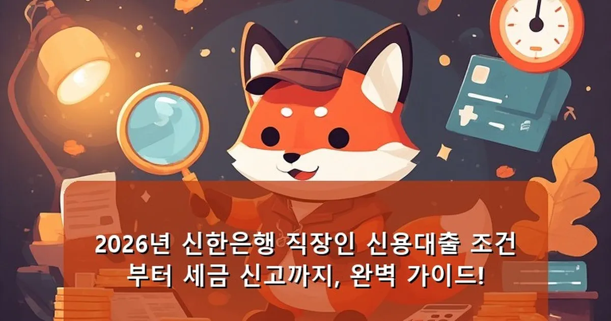 신한은행 직장인 신용대출 조건 - whcksdid.kr 캐릭터
