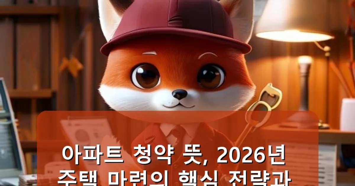 아파트 청약 뜻 - whcksdid.kr 캐릭터