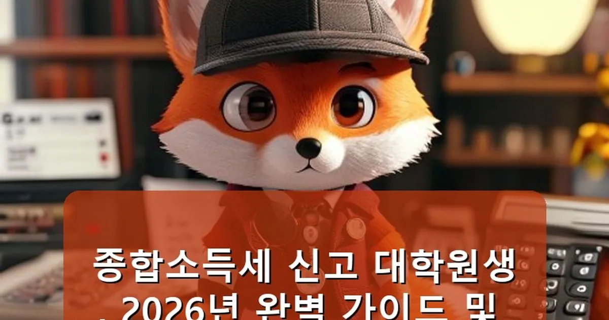 종합소득세 신고 대학원생 - whcksdid.kr 캐릭터