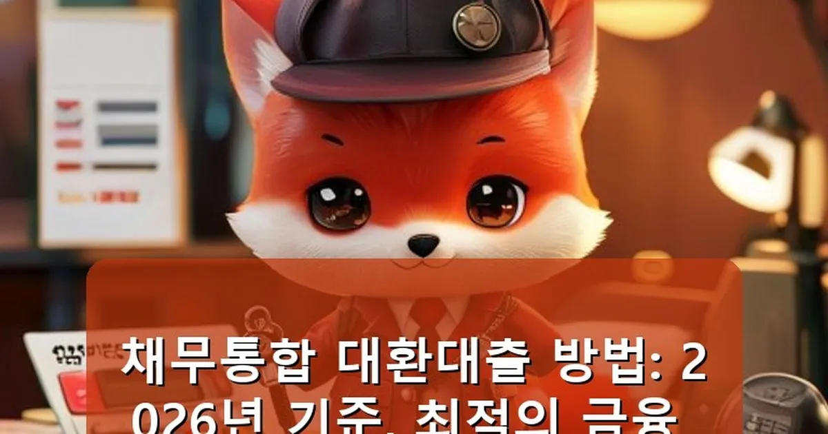채무통합 대환대출 방법 - whcksdid.kr 캐릭터